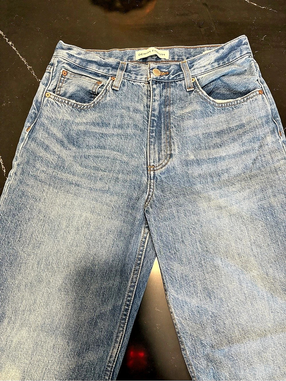 DENIM FORUM the 90´ Lo-rise baggy size 27 kiss n tell blue